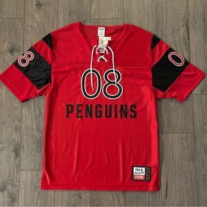 Pink Victoria's Secret YSU Youngstown State Womens Large Short Sleeve Jersey NWT